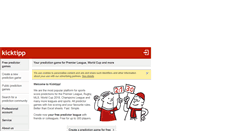 Desktop Screenshot of kicktipp.com