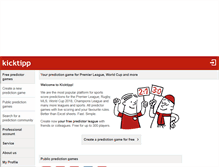 Tablet Screenshot of kicktipp.com